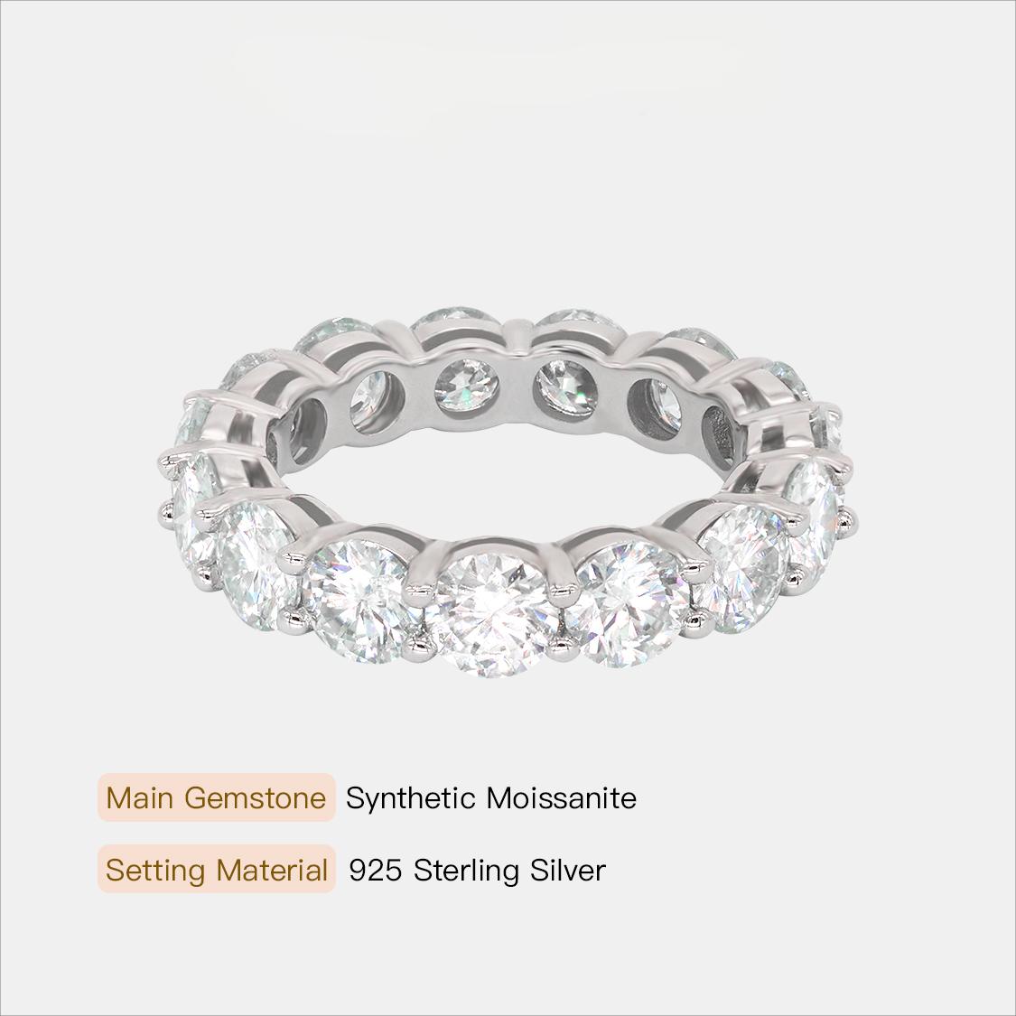 【211】0.5CT Full Synthetic Moissanite Ring