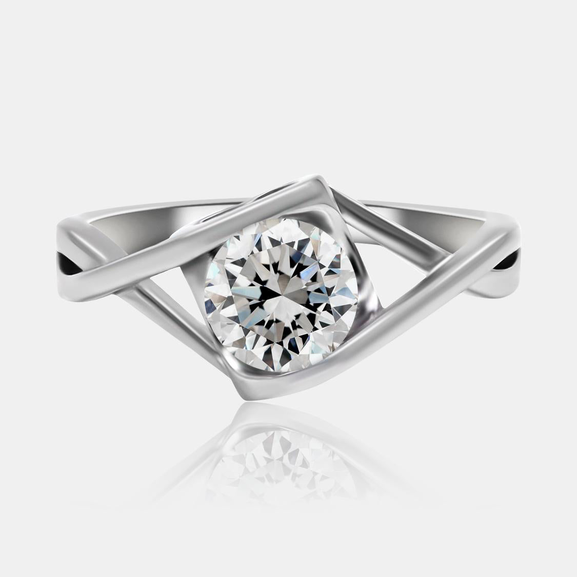 【840】Infinite Charm Synthetic Moissanite Ring