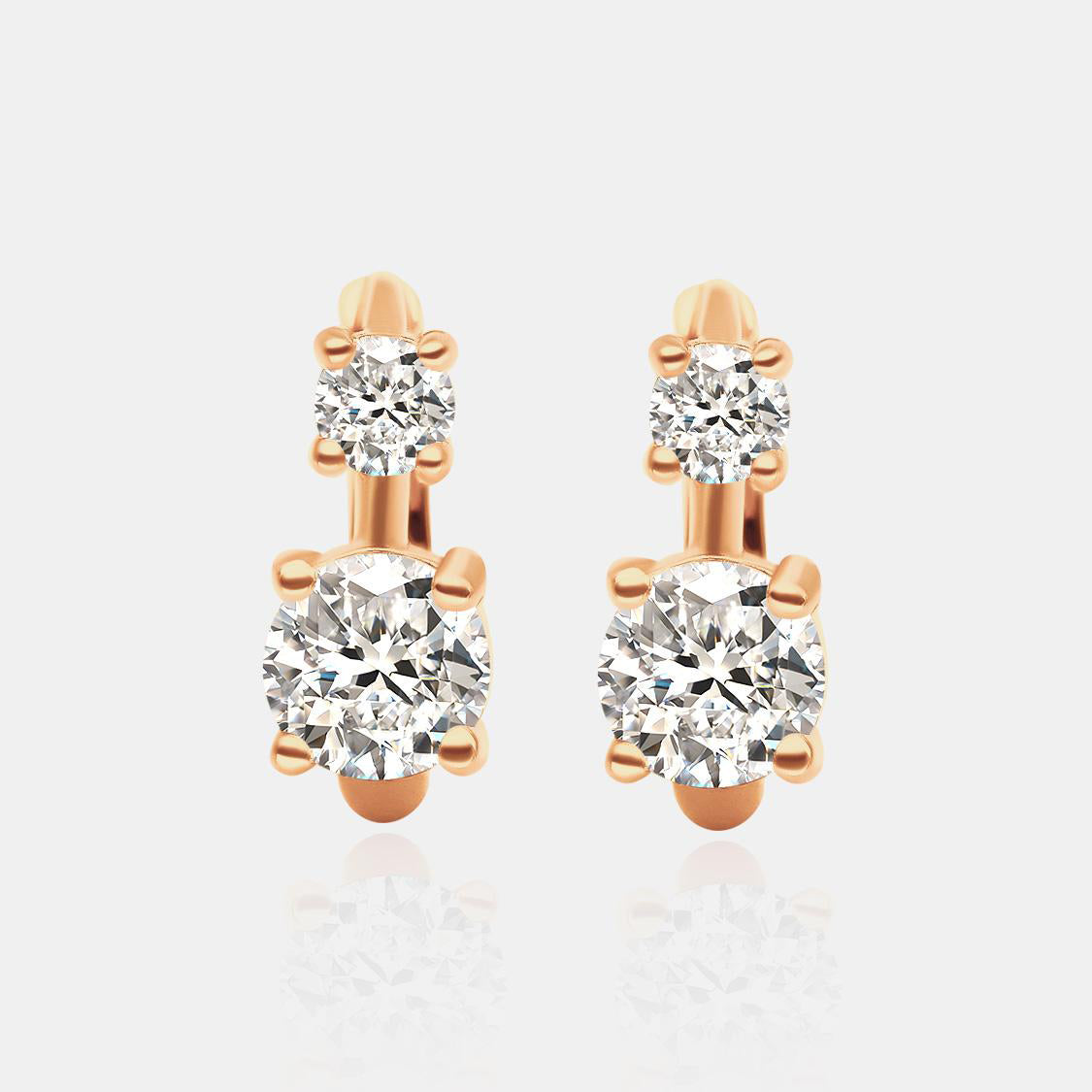 【852】Aurielle Synthetic Moissanite Earrings