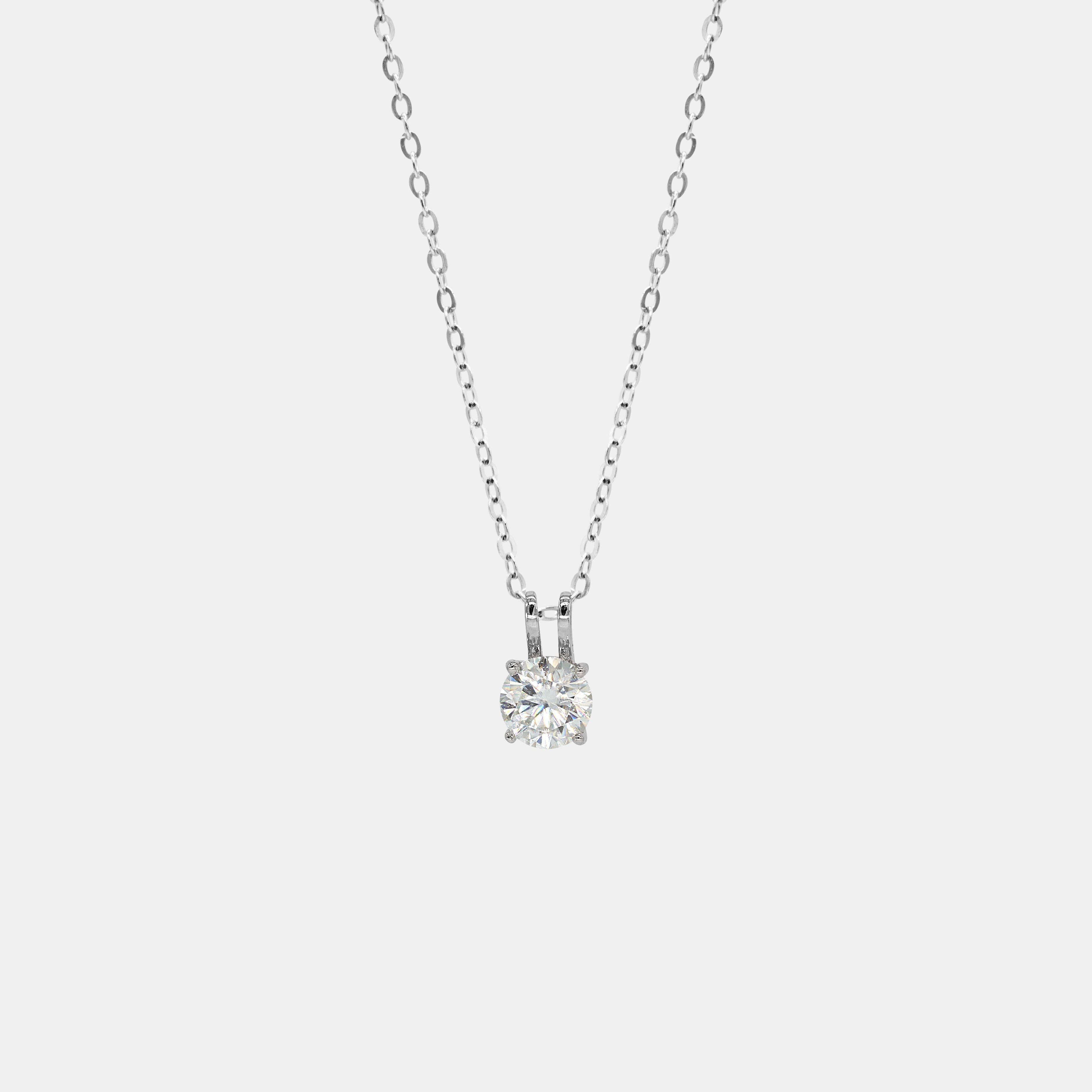 【K1】1 Carat Cubic Zirconia Necklace