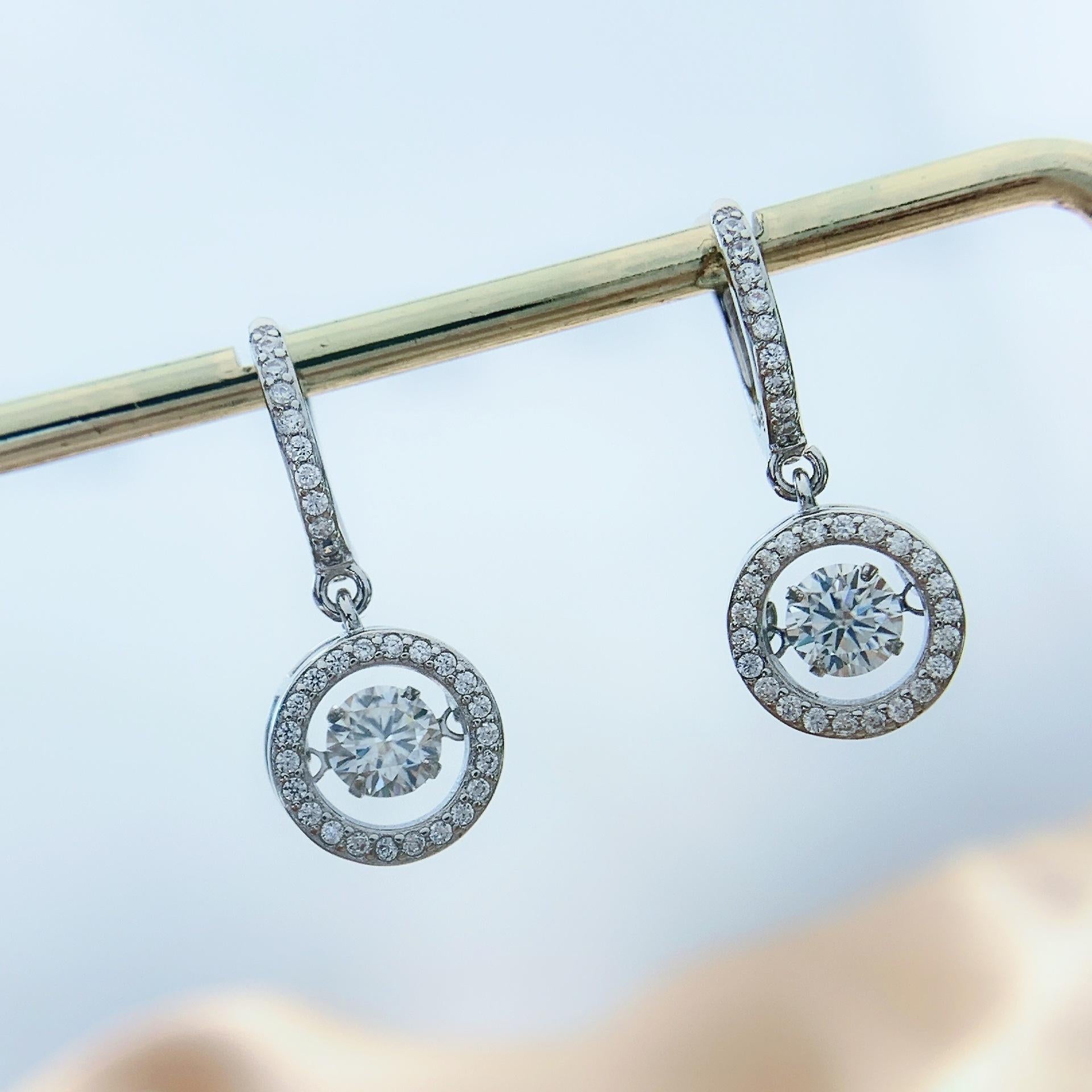 【248】925 Sterling Silver Synthetic Moissanite EARRINGS