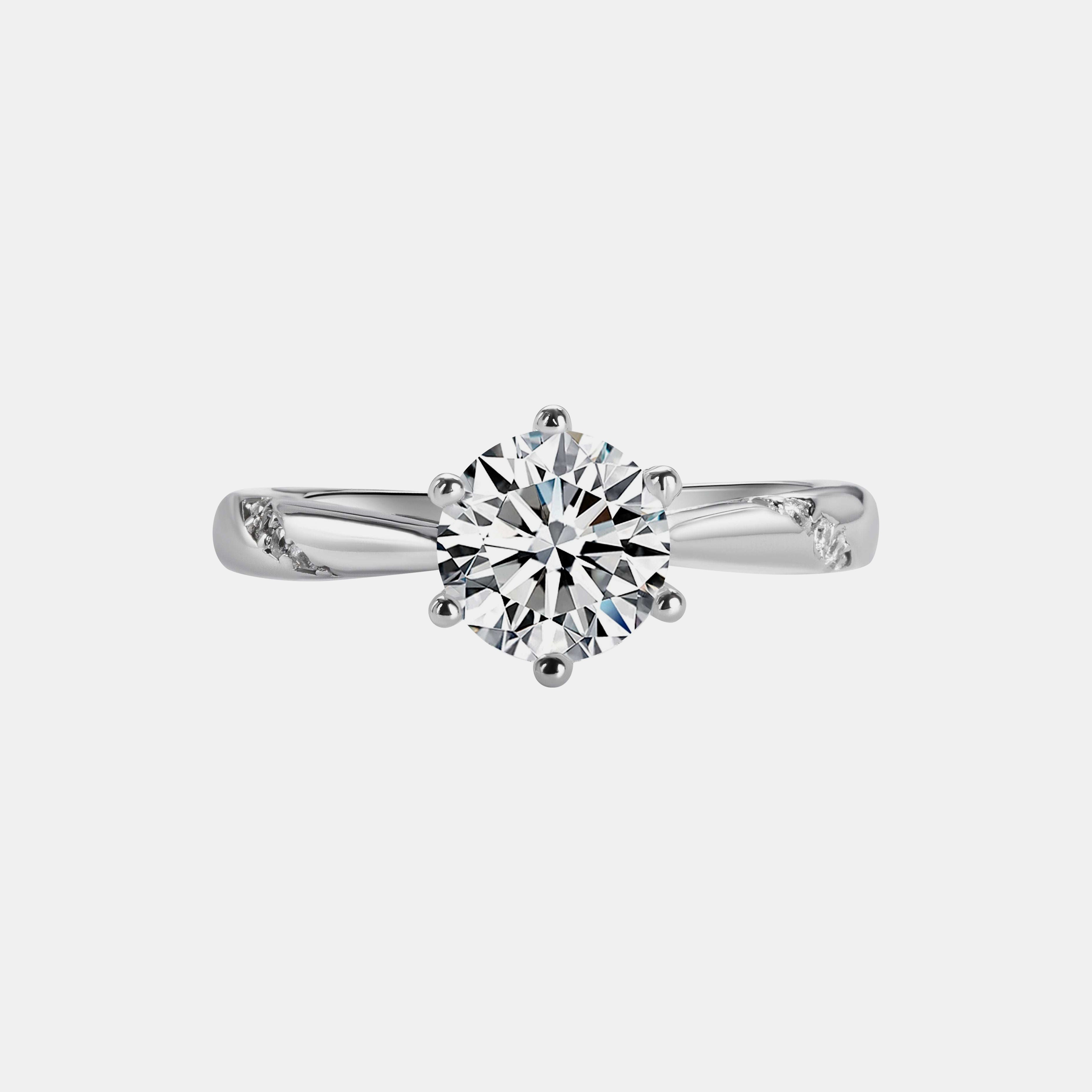 【#12】925 Sterling Silver Moissanite Ring