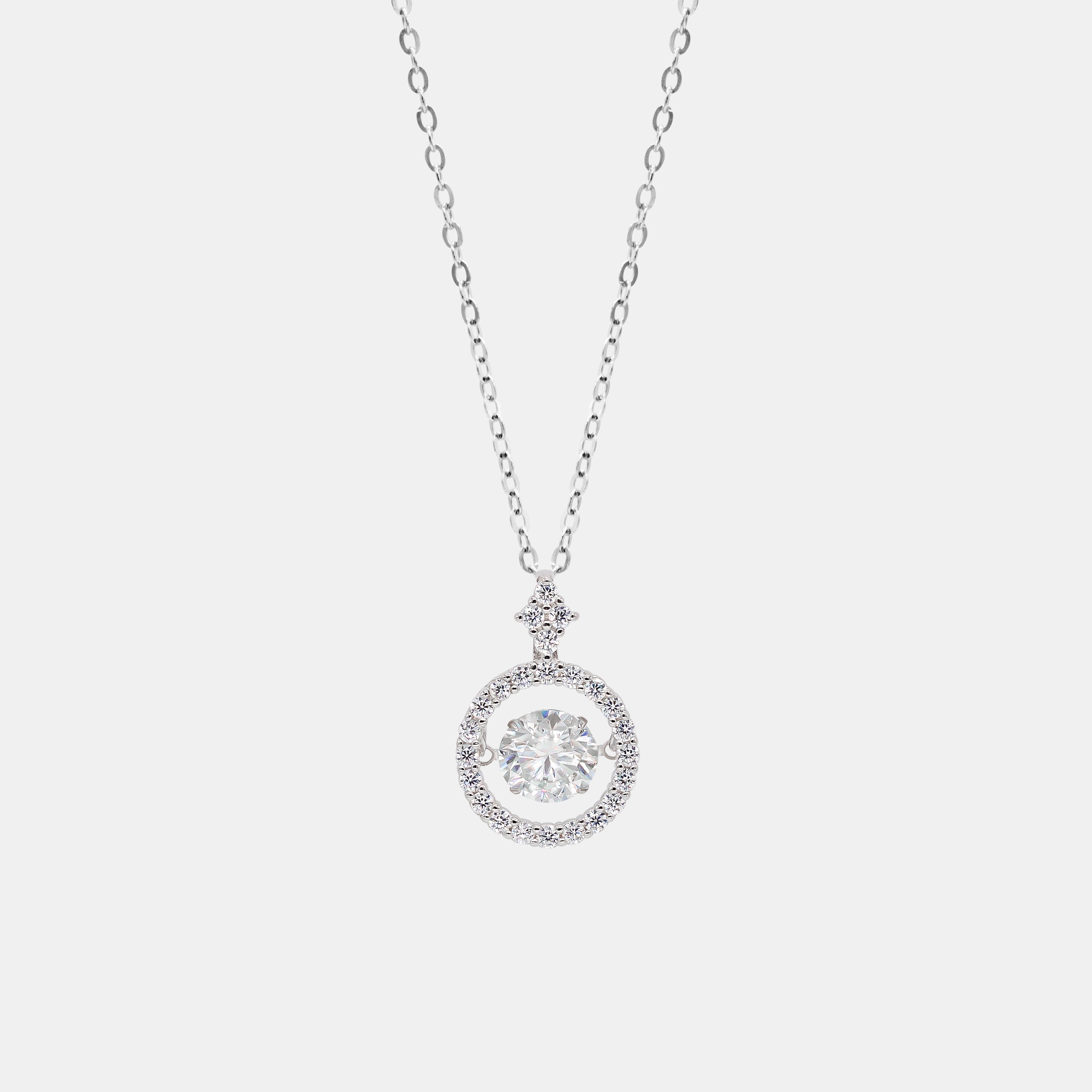 【#237】925 Sterling Silver Moissanite Necklace