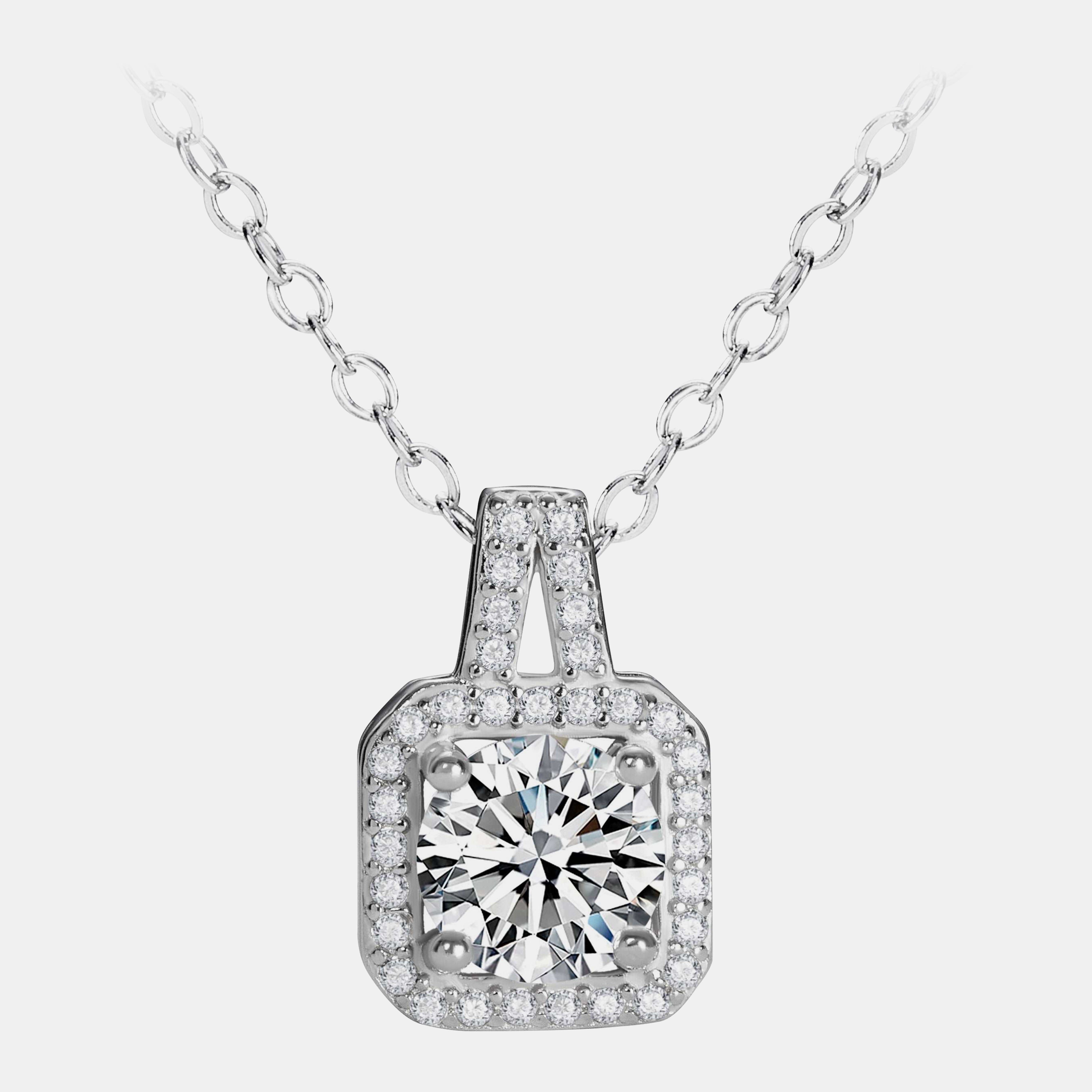 【#20】925 Sterling Silver Moissanite Necklace