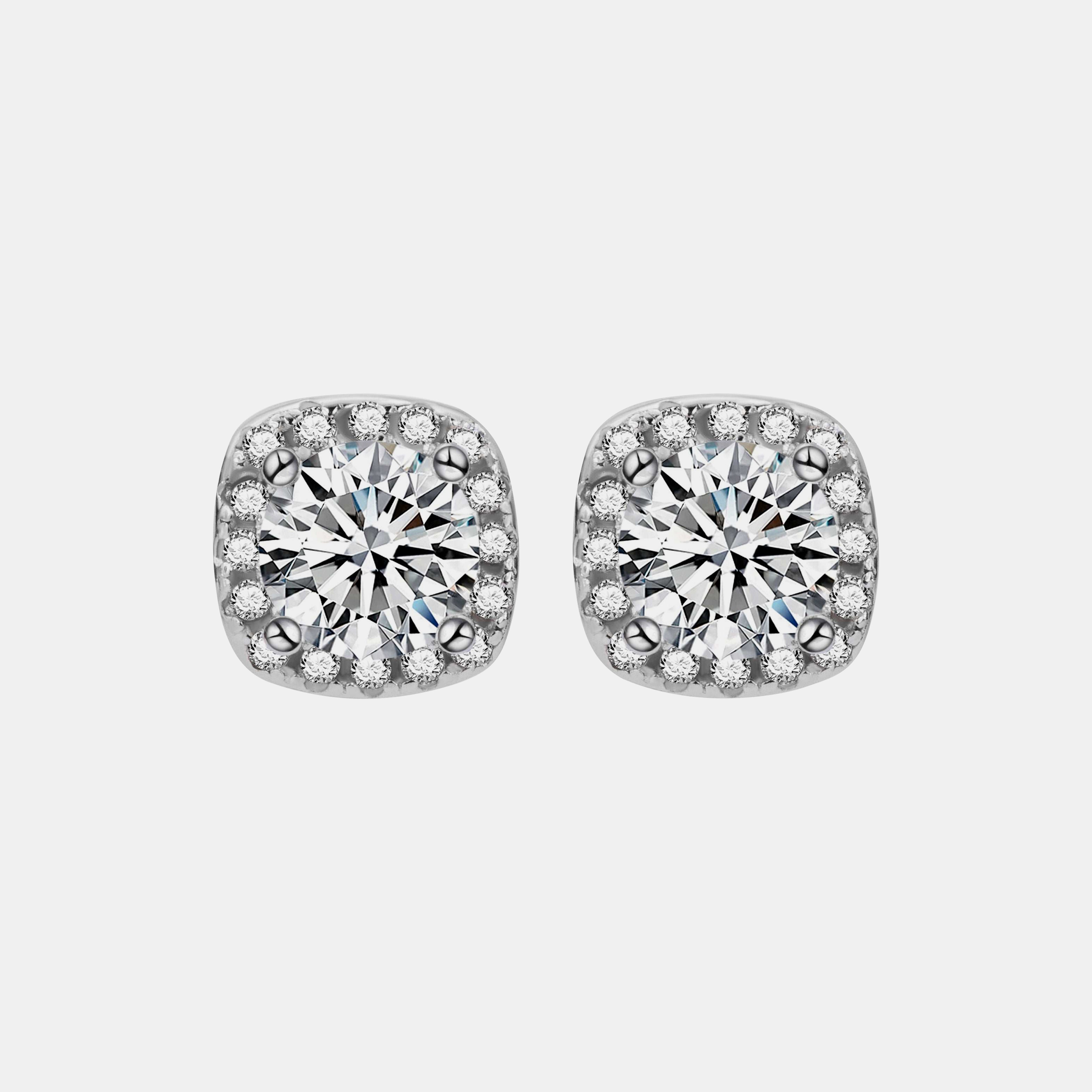 【#24】925 Sterling Silver Moissanite Earrings