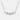 Three Lab Diamond Bezel Necklace