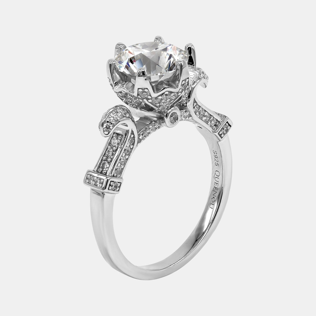 ¡¾712¡¿New Arrival 925 Sterling Silver Moissanite Ring