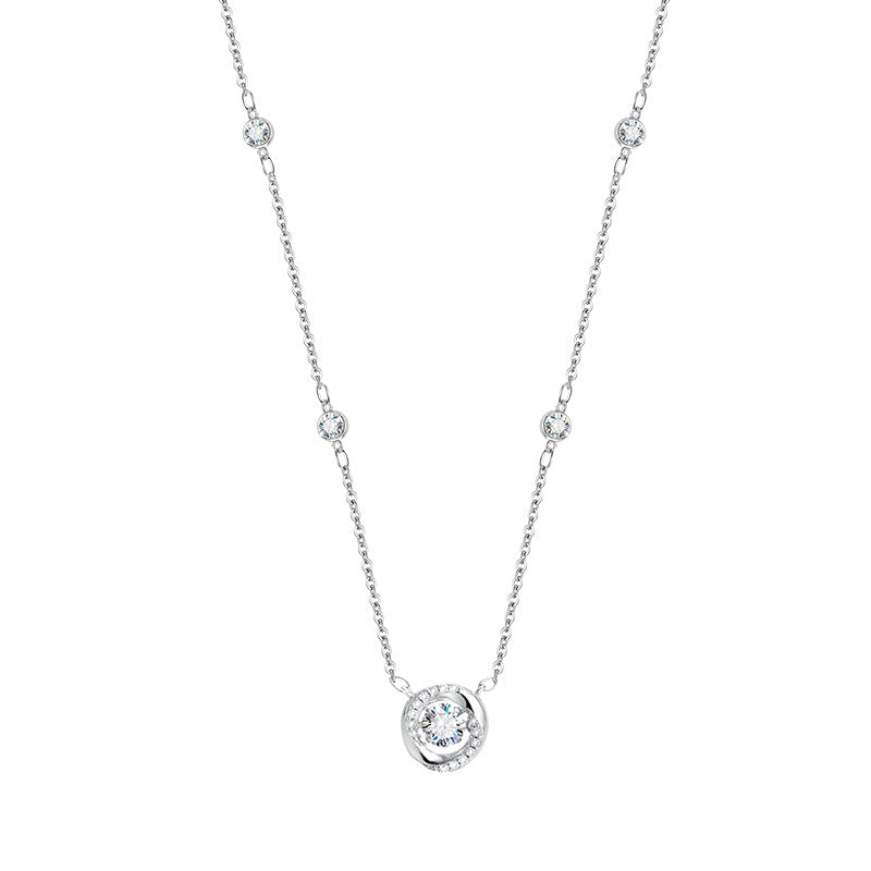 【#233】925 Sterling Silver Moissanite Necklace