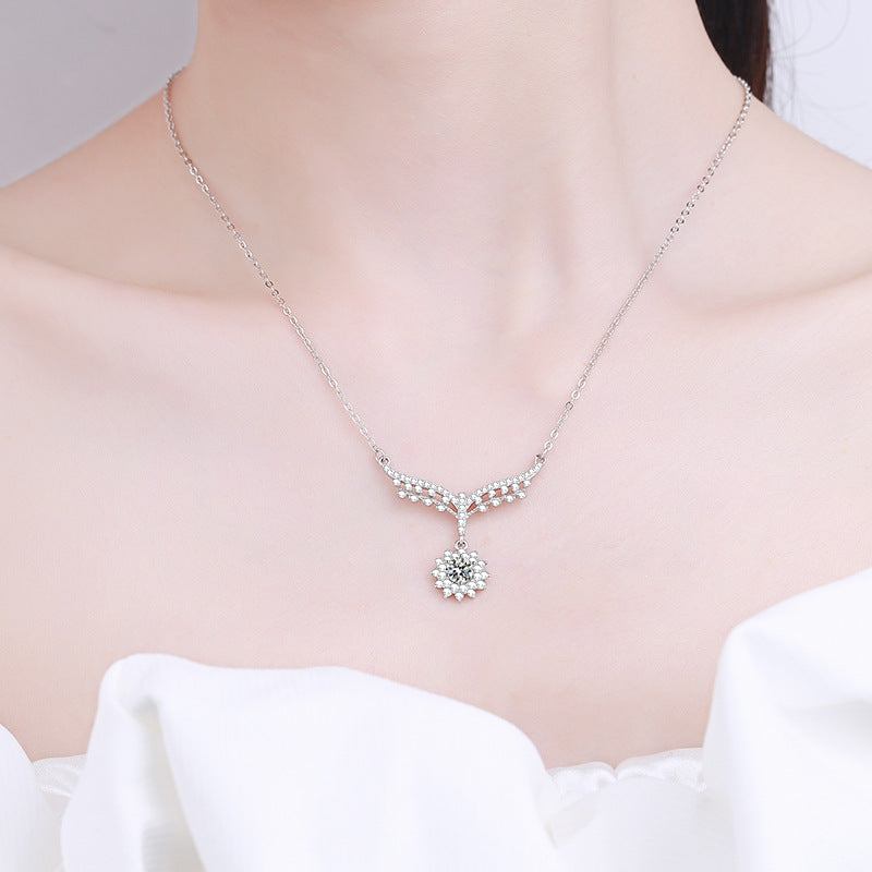 【#236】925 Sterling Silver Moissanite Necklace