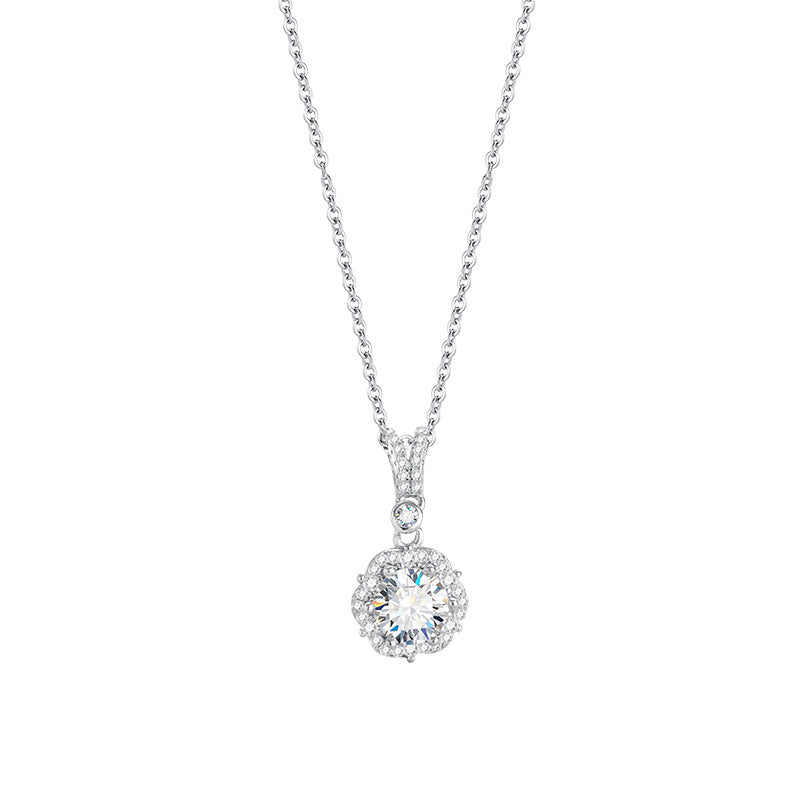 【#241】925 Sterling Silver Moissanite Necklace