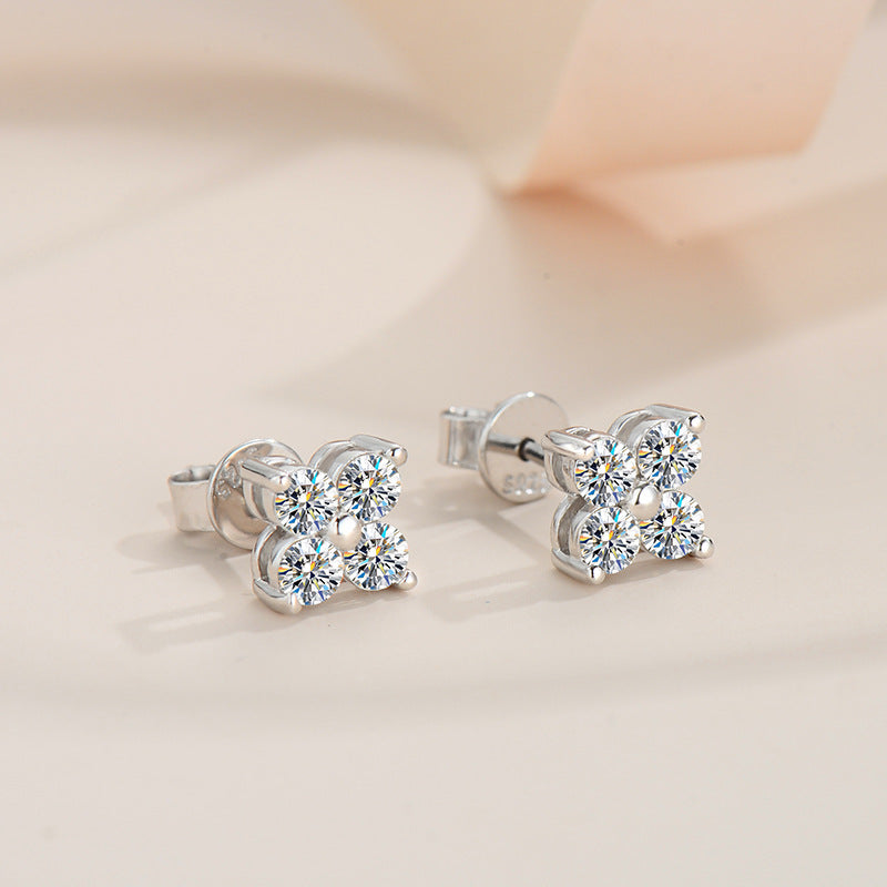 【#251】925 Sterling Silver Moissanite Earrings