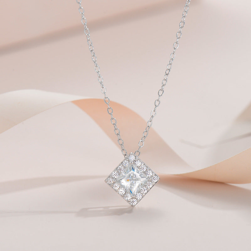 【#285】1CT 925 Sterling Silver Moissanite Necklace