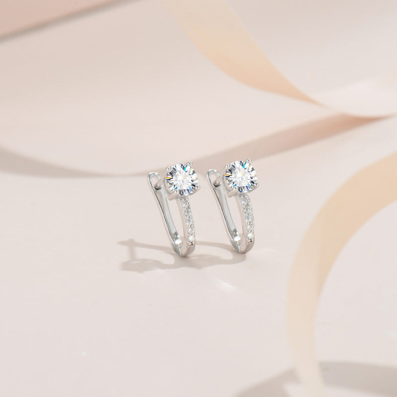 【#288】925 Sterling Silver Moissanite Earrings